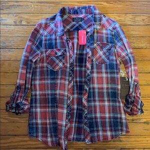 Red and blue flannel